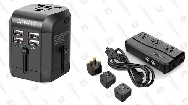Universal USB Travel Power Adapter w 4X USB | $10 | Amazon | Use Code DGMQ4XF4BESTEK Universal Travel Adapter 220V to 110V Voltage Converter with 6A 4-Port USB Charging | $20 | Amazon | Use Code M6UWTZIG